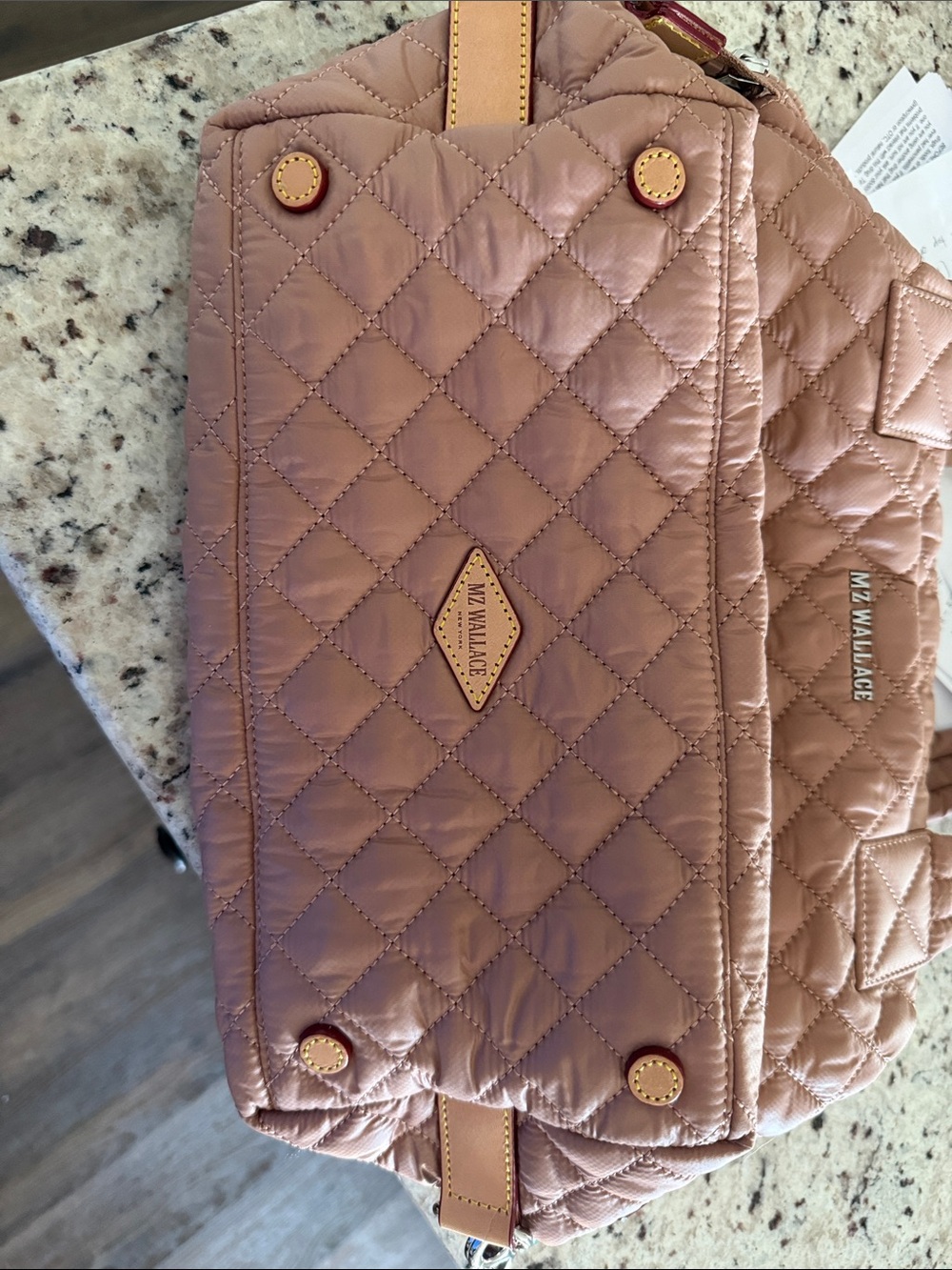 MZ Wallace Sutton Deluxe Medium bag in Dusty Rose - Picture 7 of 7